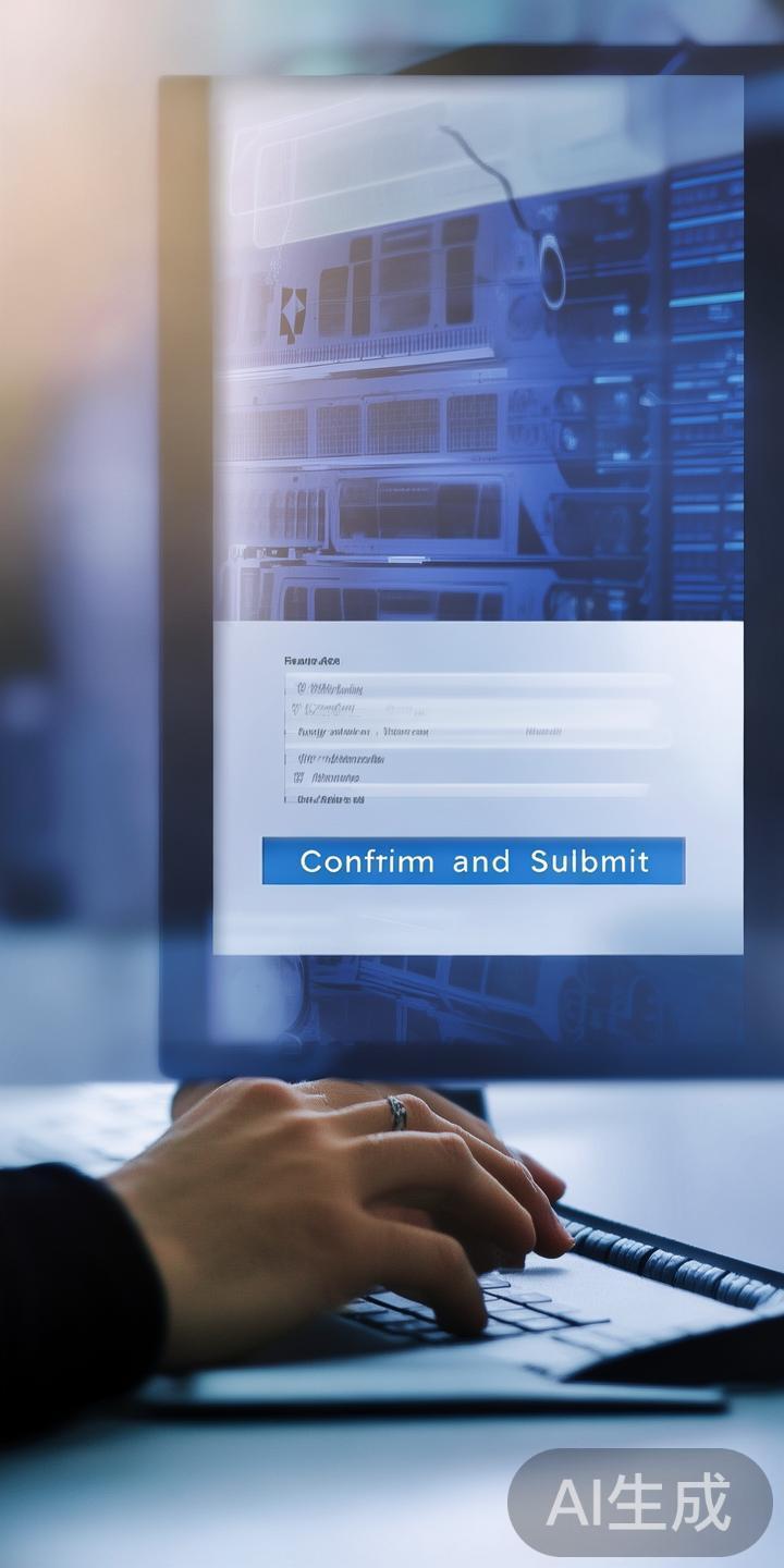 确认信息无误后提交：再次核对信息后，点击确认提交。
