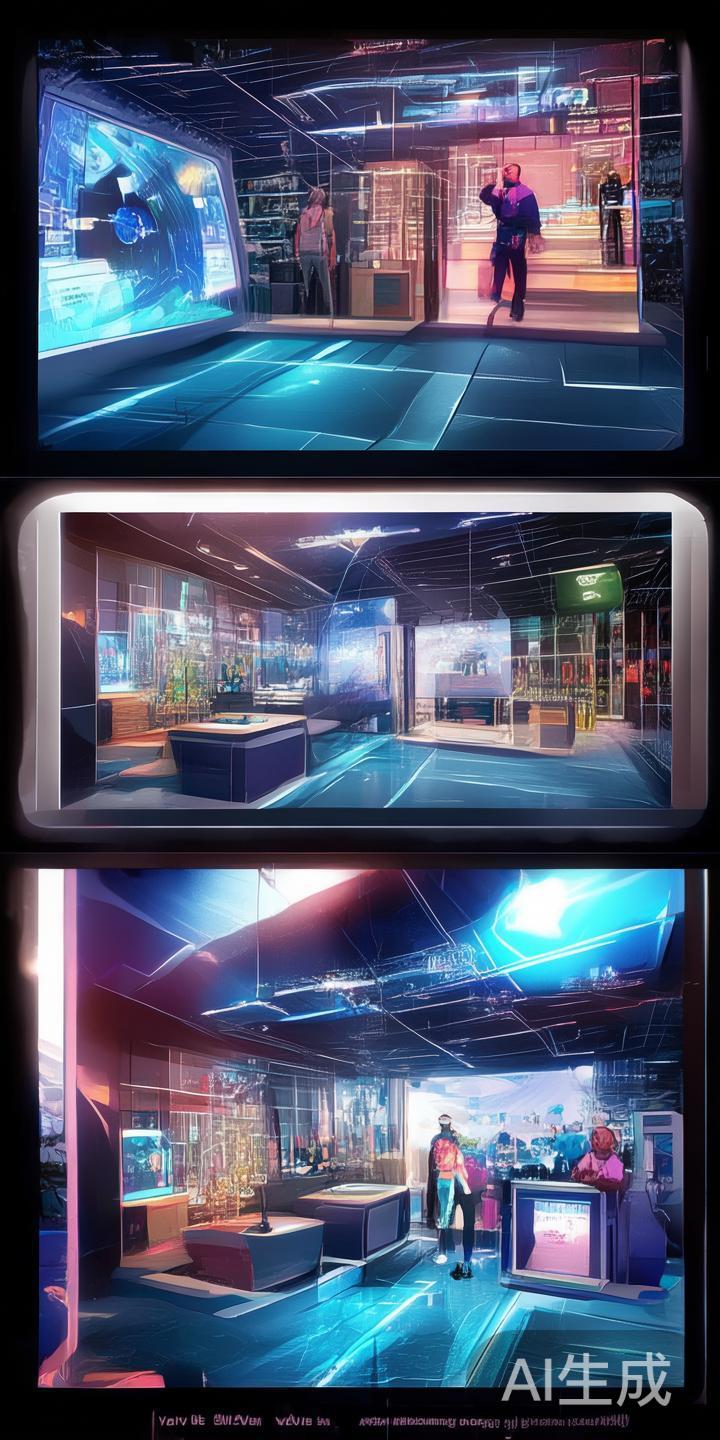 多场景融合应用：例如，某品牌在展会中展示的“虚实结